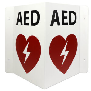 Flexible AED Wall Sign, 3D, 2D, or Flat